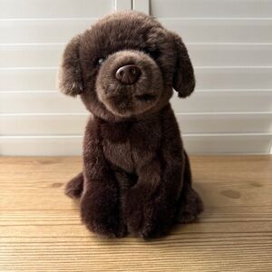 Toys R Us Animal Alley Super Soft Chocolate Lab Brown Puppy Dog Realistic Plush